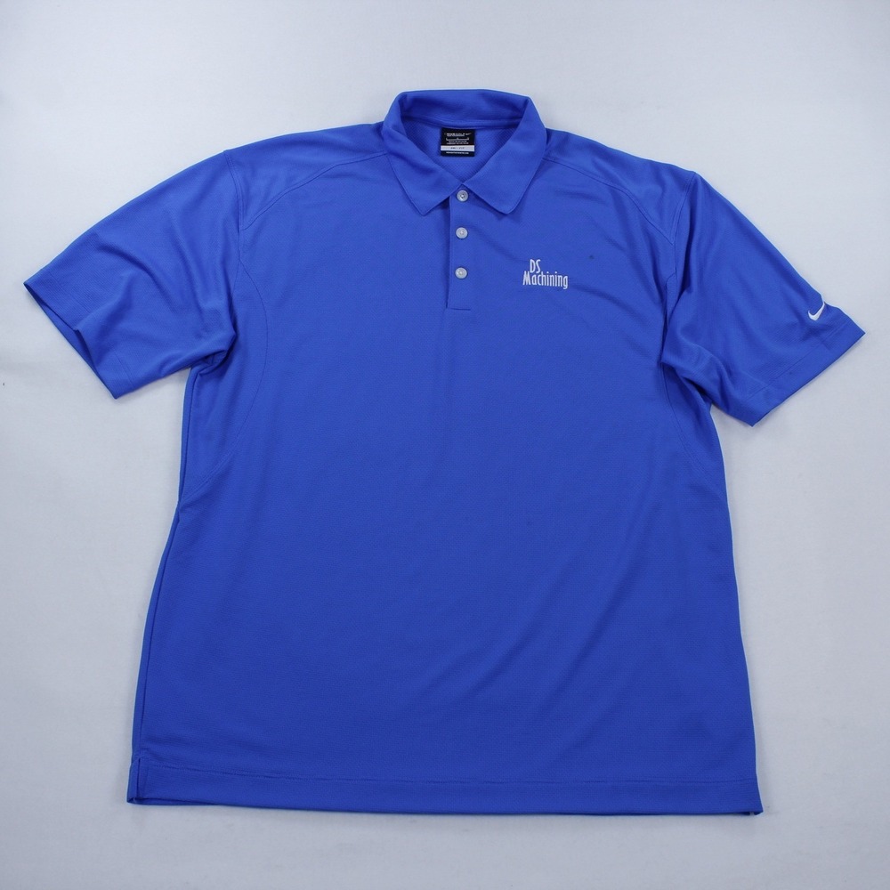 Nike Golf Tour Performance Dri-Fit Polo Shirt Blue Men's Size L - DS Machining